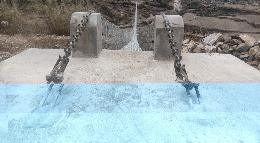 Bur Prok Trail Bridge, 246 m Span (D-Type)