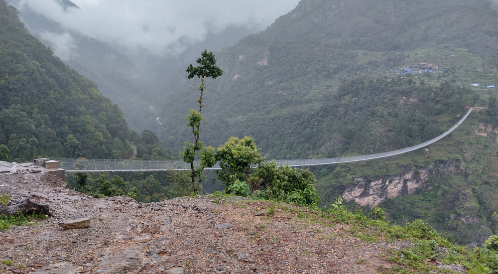 Deurali Thumi Vibot Trail Bridge 380 m Span