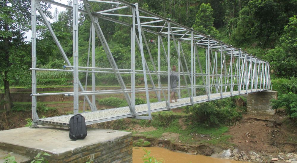 Khar Khola Steel Truss Bridge 32 m Span