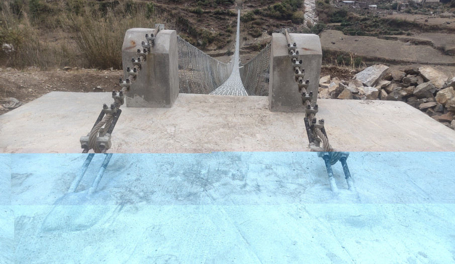 Bur Prok Trail Bridge, 246 m Span (D-Type)